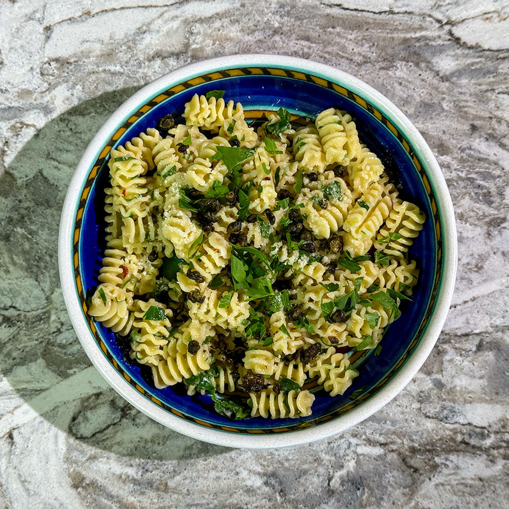 Aglio e Olio with Fried Capers
