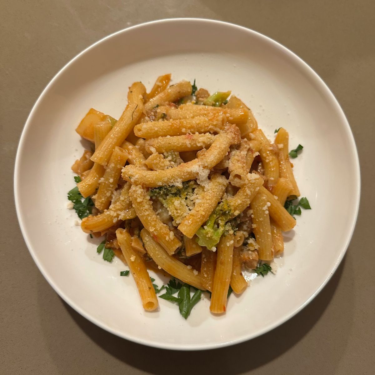 Porchetta Pasta with Sedani