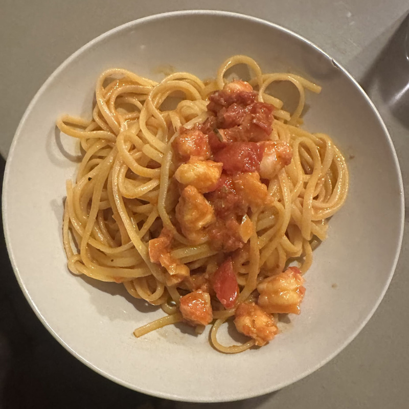 Gamberetti, N’duja, & Pomodori