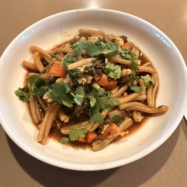 Simple Korean Beef Pasta