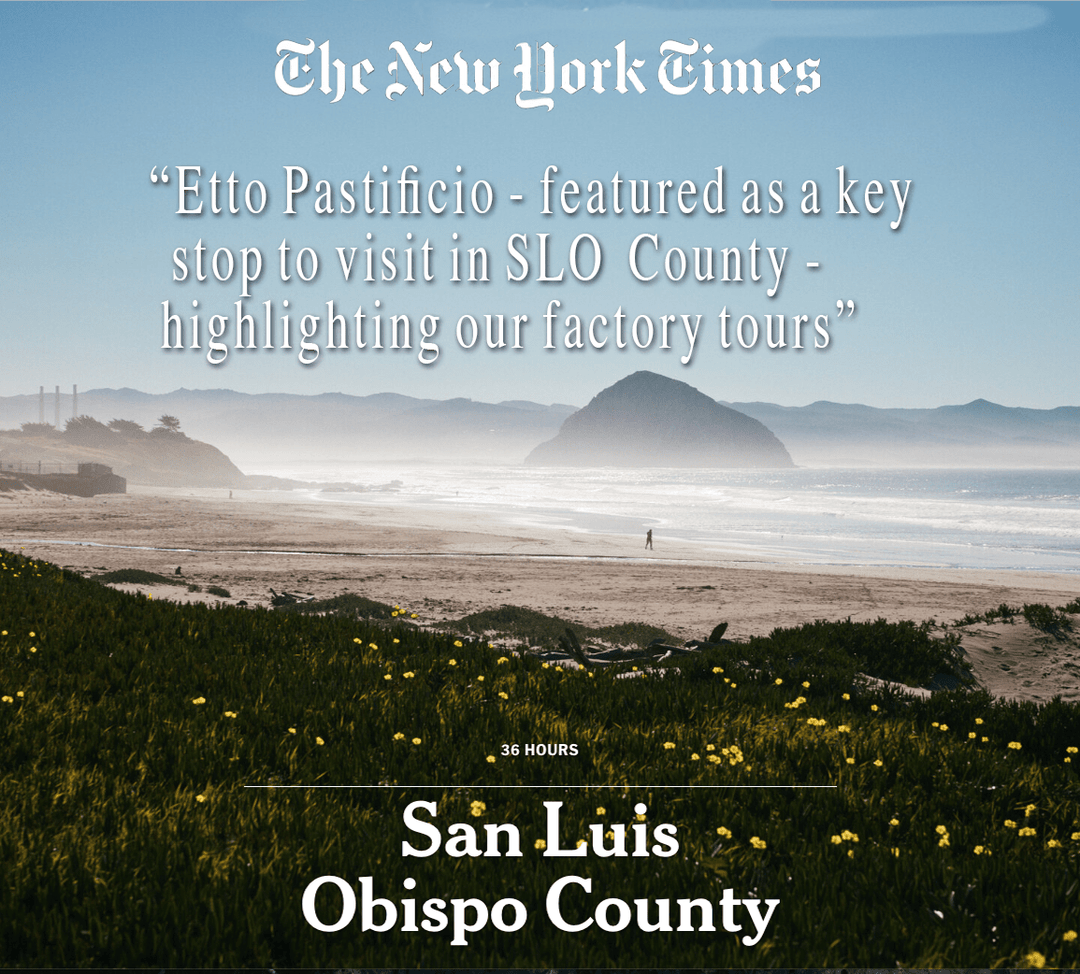 New York Times - 36 HRS. - Etto Pasta