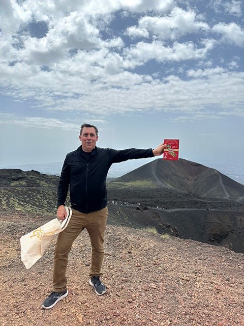 Etto makes and appearance on Mt. Etna - Etto Pasta