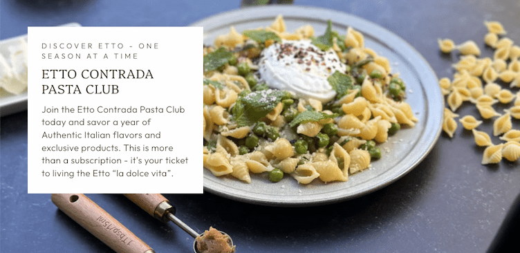 Etto's Brand New Pasta Club - Etto Pasta
