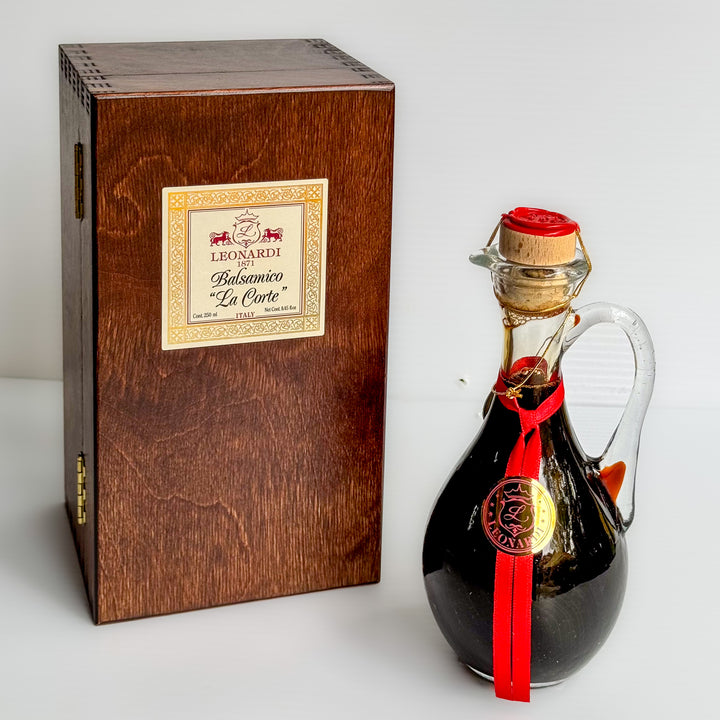 Leonardi 5 year old Balsamic condimento - Hand Blown Cruet