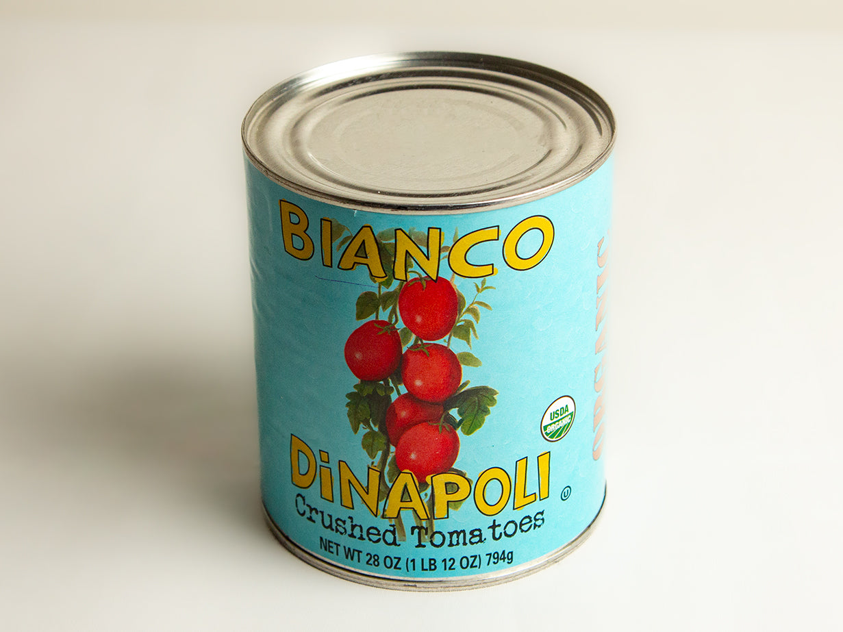 Bianco DiNapoli Organic Crushed Tomatoes 28oz. | Etto Pasta