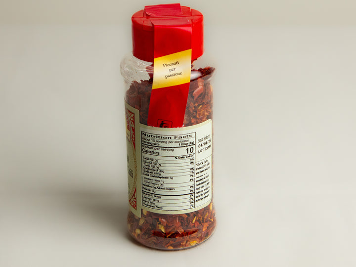 small jar of calabrian hot crushed chilli nutrition information