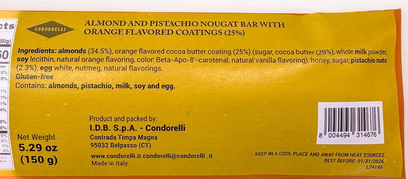 Condorelli Torrone Bar