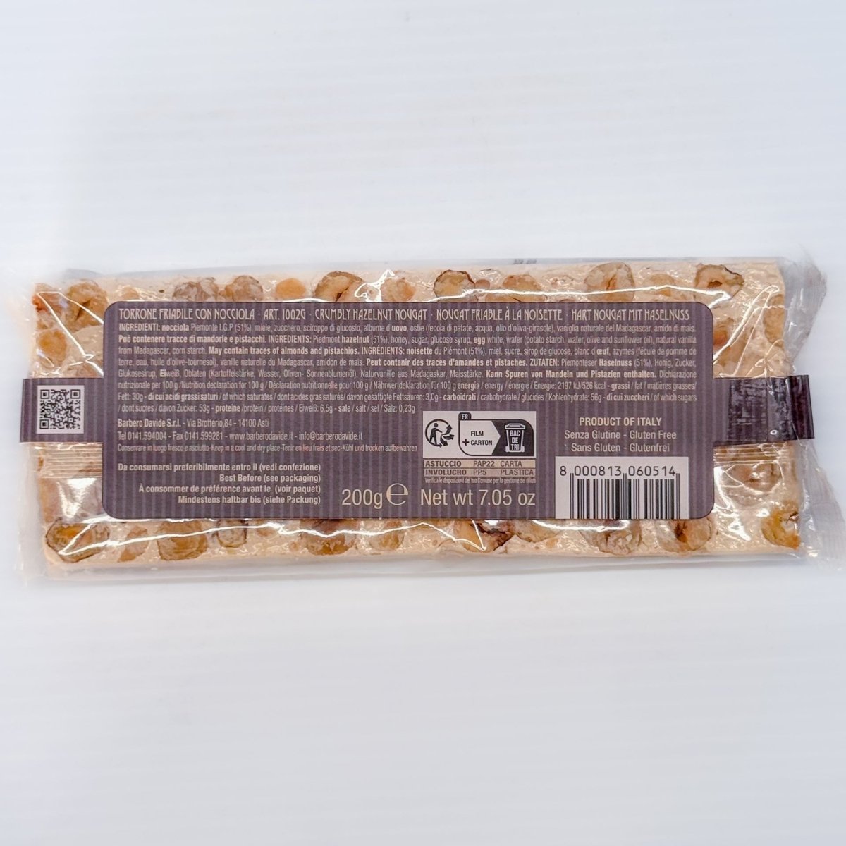 nougat aufbewahren Davide Barbero Crumbly Nougat with Hazelnuts - 200 Grams - Eataly Boston