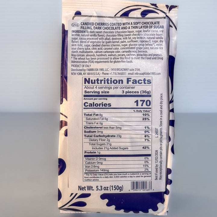 Fabbri Chocolate Covered Amarena Cherries