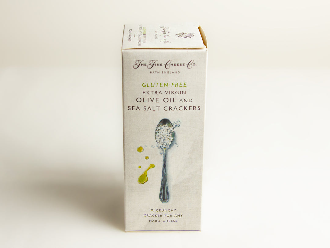 box of Gluten Free EVOO and Sea Salt Crackers side 2