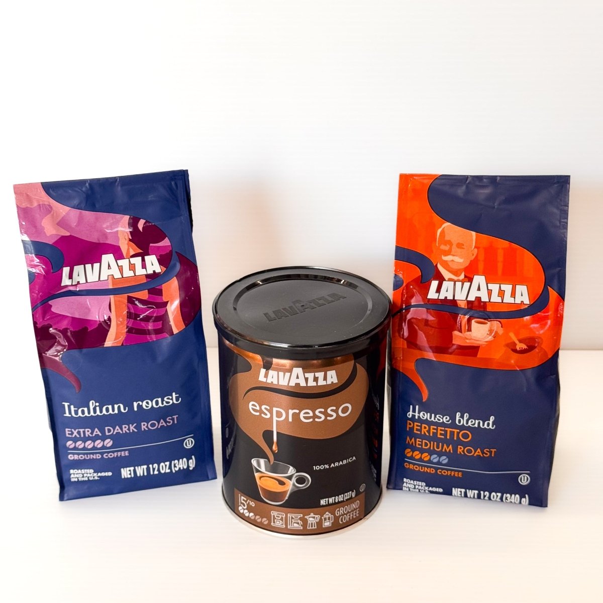Lavazza Coffee Trio – Italian Roast, House Blend & Espresso | Etto