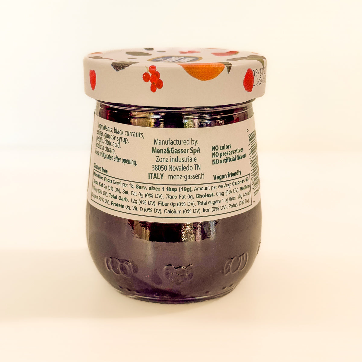 Menz & Gasser Italian Fruit Spread - Orange, Blackcurrant – Etto Pasta