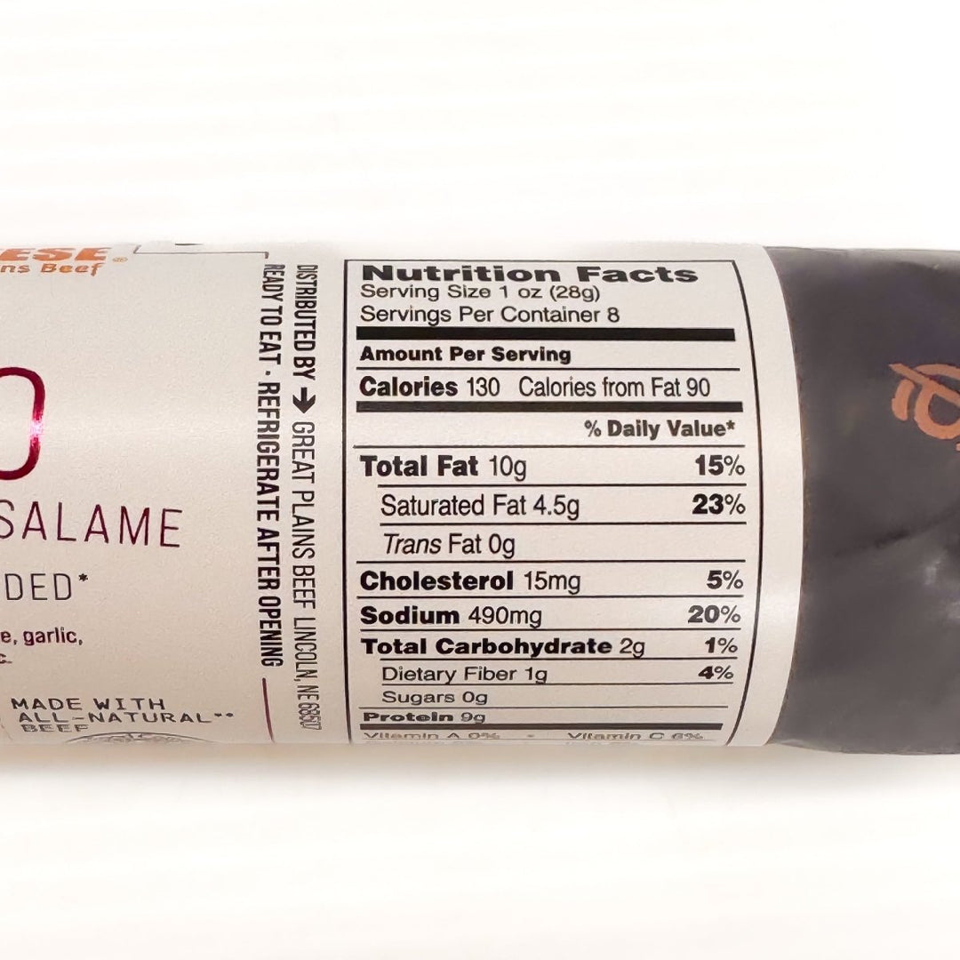 Piedmontese Barolo Beef Salame - Etto Pasta