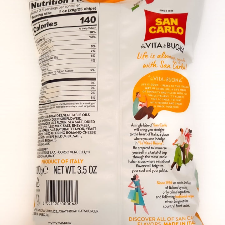San Carlo Potato Chips - Etto Pasta