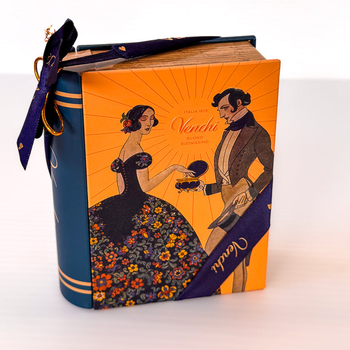 Venchi Italian Assorted Chocolates - Vintage Book Tin