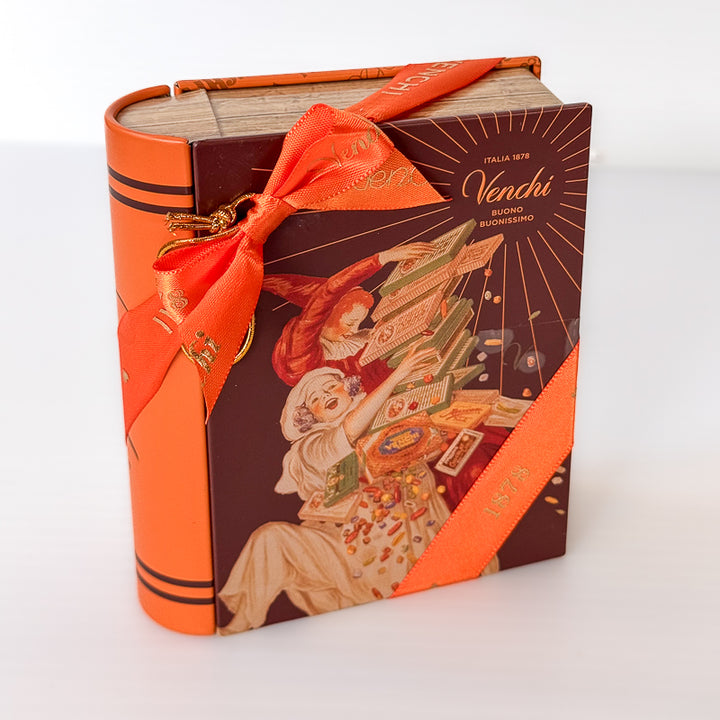Venchi Italian Assorted Chocolates - Vintage Book Tin