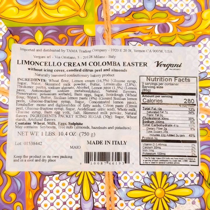 Vergani Colomba Limoncello - Etto Pasta