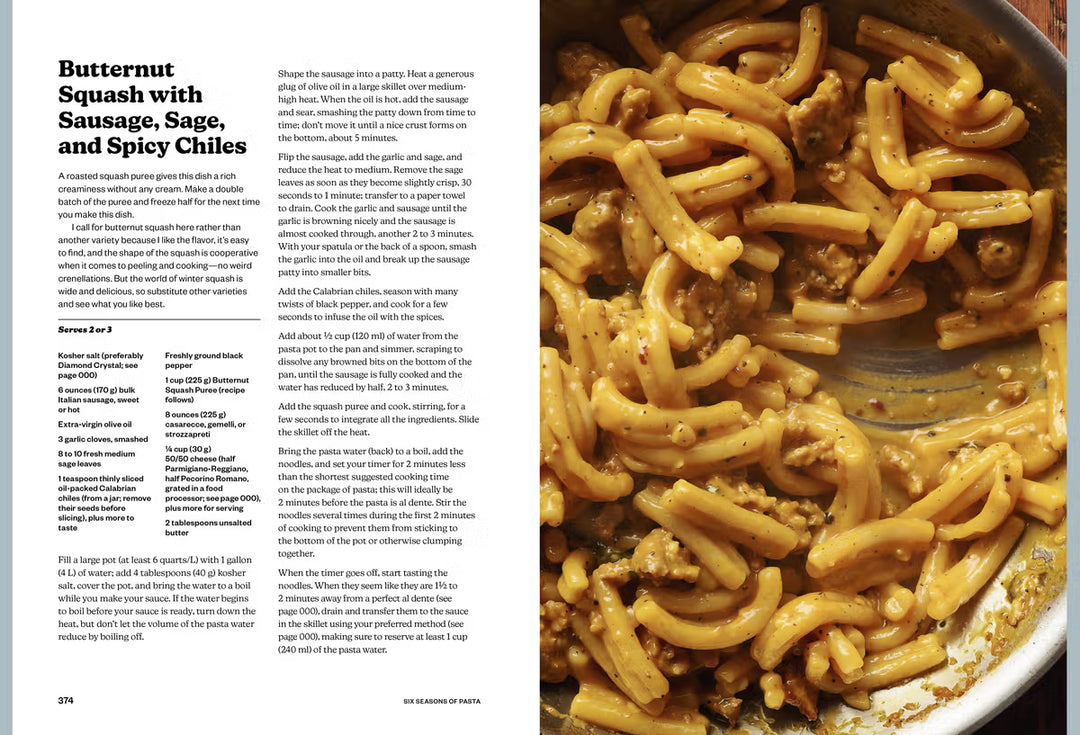 Six Seasons of Pasta: A New Way with Everyone's Favorite Food